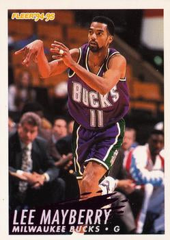 #127 Lee Mayberry - Milwaukee Bucks - 1994-95 Fleer Basketball