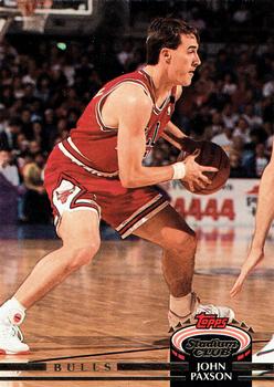 #127 John Paxson - Chicago Bulls - 1992-93 Stadium Club Basketball