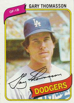 #127 Gary Thomasson - Los Angeles Dodgers - 1980 Topps Baseball