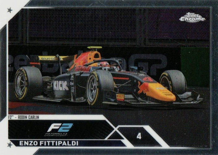 #127 Enzo Fittipaldi - Rodin Carlin F2 - 2023 Topps Chrome Formula 1 Racing