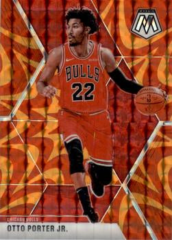 #127 Otto Porter Jr. - Chicago Bulls - 2019-20 Panini Mosaic - Reactive Orange Basketball