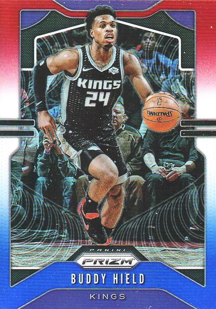 #127 Buddy Hield - Sacramento Kings - 2019-20 Panini Prizm - Prizms Red White and Blue Basketball