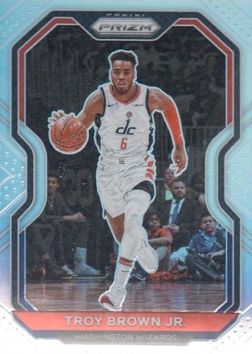 #127 Troy Brown Jr. - Washington Wizards - 2020-21 Panini Prizm - Silver Prizms Basketball