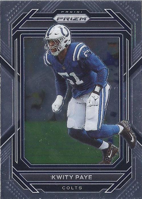 #127 Kwity Paye - Indianapolis Colts - 2022 Panini Prizm Football