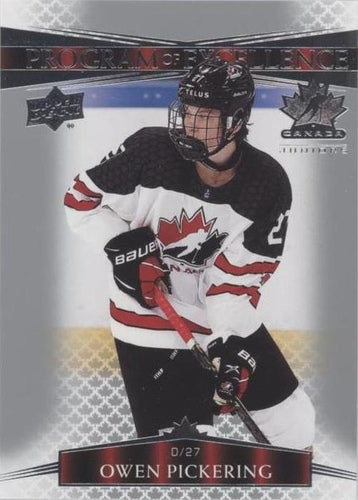 #127 Owen Pickering - Canada - 2022-23 Upper Deck Team Canada Juniors Hockey
