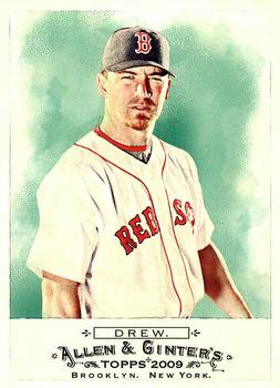 #127 J.D. Drew - Boston Red Sox - 2009 Topps Allen & Ginter Baseball