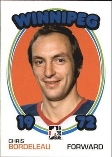 #127 Chris Bordeleau - Winnipeg Jets - 2009-10 In The Game 1972 The Year In Hockey