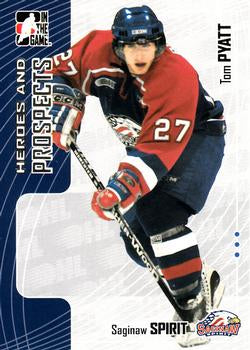 #127 Tom Pyatt - Saginaw Spirit - 2005-06 In The Game Heroes and Prospects Hockey