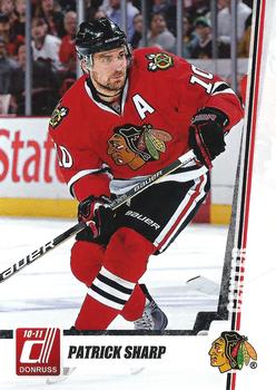 #127 Patrick Sharp - Chicago Blackhawks - 2010-11 Donruss Hockey