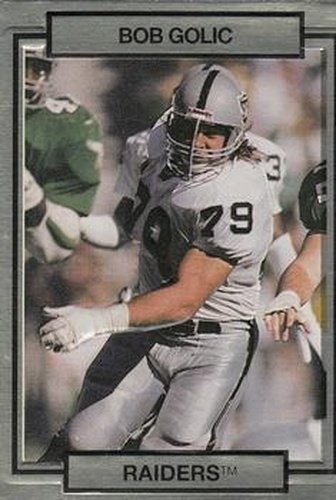 #127 Bob Golic - Los Angeles Raiders - 1990 Action Packed Football