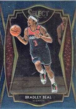 #127 Bradley Beal - Washington Wizards - 2020-21 Panini Select - Blue Basketball