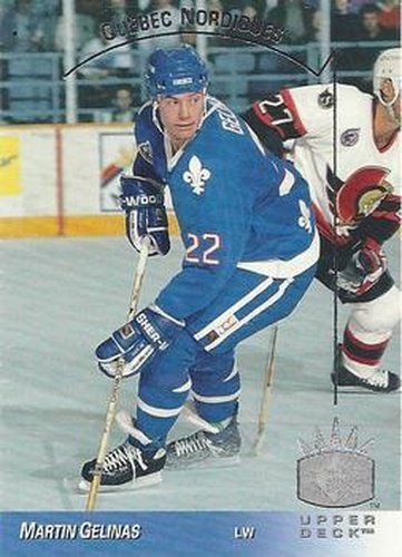 #127 Martin Gelinas - Quebec Nordiques - 1993-94 Upper Deck - SP Hockey
