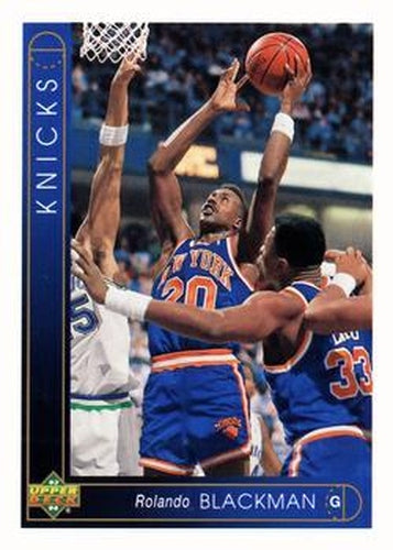 #127 Rolando Blackman - New York Knicks - 1993-94 Upper Deck Basketball