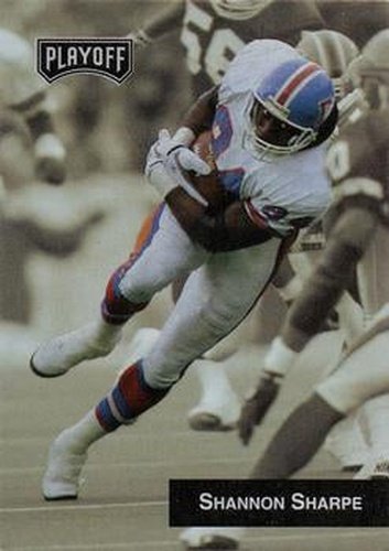 #127 Shannon Sharpe - Denver Broncos - 1993 Playoff Football