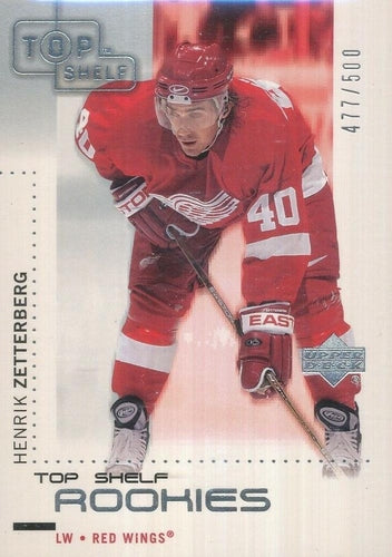 #127 Henrik Zetterberg - Detroit Red Wings - 2002-03 Upper Deck Top Shelf Hockey