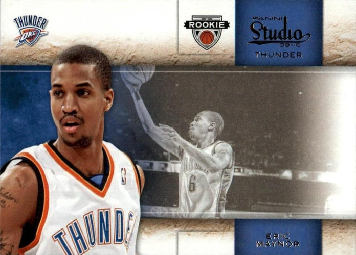 #127 Eric Maynor - Oklahoma City Thunder - 2009-10 Panini Studio Basketball