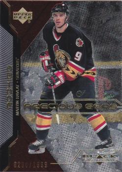 #127 Martin Havlat - Ottawa Senators - 2000-01 Upper Deck Black Diamond Update Hockey
