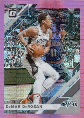 #127 DeMar DeRozan - San Antonio Spurs - 2019-20 Donruss Optic - Hyper Pink Basketball