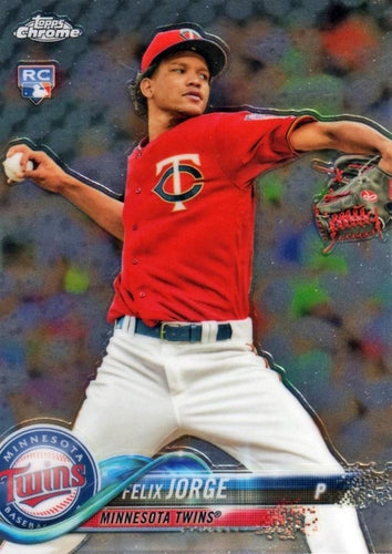 #127 Felix Jorge - Minnesota Twins - 2018 Topps Chrome Baseball