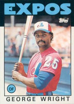 #128T George Wright - Montreal Expos - 1986 Topps Traded Baseball