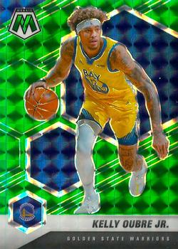 #128 Kelly Oubre Jr. - Golden State Warriors - 2020-21 Panini Mosaic - Mosaic Green Basketball