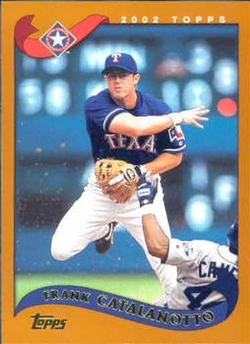 #128 Frank Catalanotto - Texas Rangers - 2002 Topps Baseball