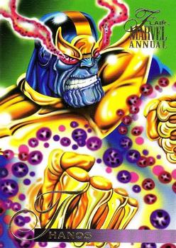 #128 Thanos - 1995 Flair Marvel Annual