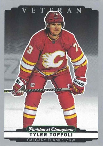 #128 Tyler Toffoli - Calgary Flames - 2022-23 Parkhurst Champions - Silver Hockey