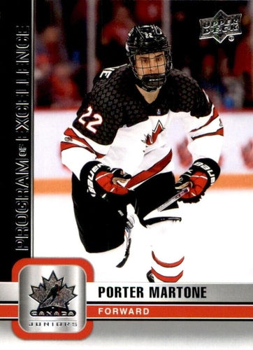 #128 Porter Martone - Canada - 2023 Upper Deck Team Canada Juniors Hockey