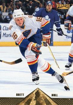#128 Brett Hull - St. Louis Blues - 1996-97 Pinnacle Hockey