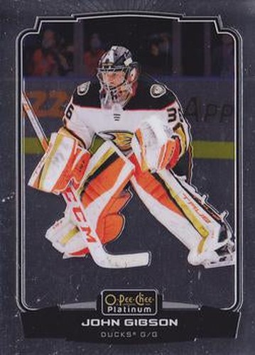 #128 John Gibson - Anaheim Ducks - 2022-23 O-Pee-Chee Platinum Hockey