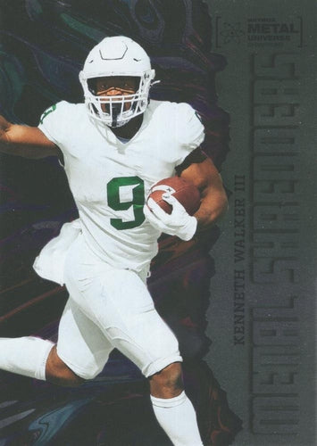 #128 Kenneth Walker III - 2022 SkyBox Metal Universe Champions