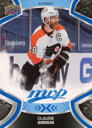 #128 Claude Giroux - Philadelphia Flyers - 2021-22 Upper Deck MVP - Blue Hockey
