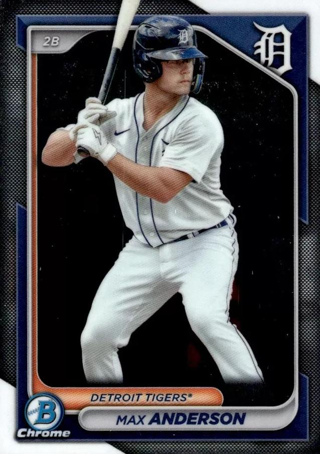 #BCP-128 Max Anderson - Detroit Tigers - 2024 Bowman - Chrome Prospects Baseball