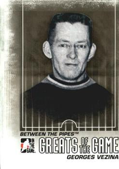 #128 Georges Vezina - Montreal Canadiens - 2009-10 In The Game Between The Pipes Hockey