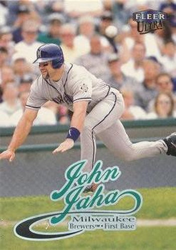 #128 John Jaha - Milwaukee Brewers - 1999 Ultra Baseball