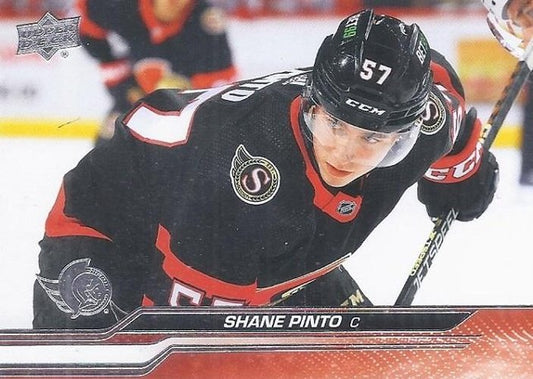 #128 Shane Pinto - Ottawa Senators - 2023-24 Upper Deck Hockey