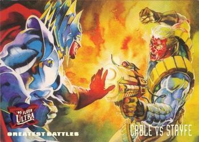 #128 Cable vs. Stryfe - 1995 Fleer Ultra X-Men