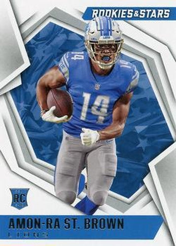 #128 Amon-Ra St. Brown - Detroit Lions - 2021 Panini Rookies & Stars Football