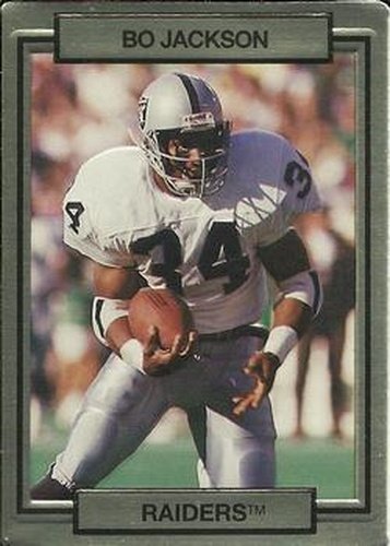#128 Bo Jackson - Los Angeles Raiders - 1990 Action Packed Football