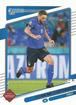 #128 Domenico Berardi - Italy - 2021-22 Donruss Road to FIFA World Cup Qatar 2022 Soccer