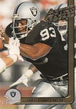 #128 Greg Townsend - Los Angeles Raiders - 1991 Action Packed Football