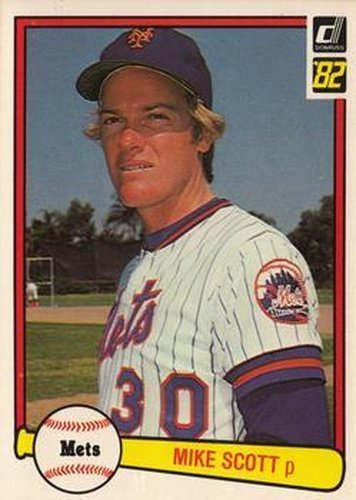 #128 Mike Scott - New York Mets - 1982 Donruss Baseball