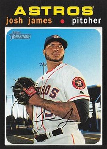 #128 Josh James - Houston Astros - 2020 Topps Heritage Baseball