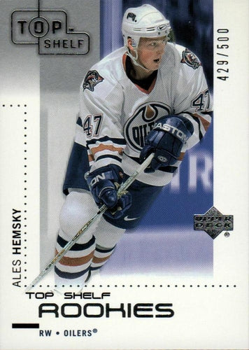 #128 Ales Hemsky - Edmonton Oilers - 2002-03 Upper Deck Top Shelf Hockey