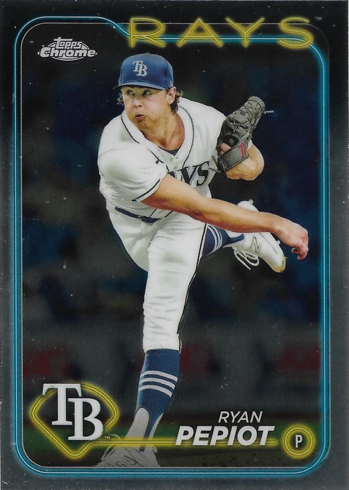 #128 Ryan Pepiot - Tampa Bay Rays - 2024 Topps Chrome Baseball