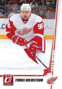 #128 Tomas Holmstrom - Detroit Red Wings - 2010-11 Donruss Hockey