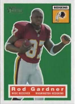 #128 Rod Gardner - Washington Redskins - 2001 Topps Heritage Football