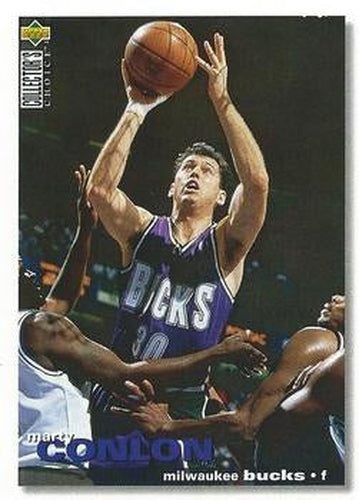 #128 Marty Conlon - Milwaukee Bucks - 1995-96 Collector's Choice Basketball