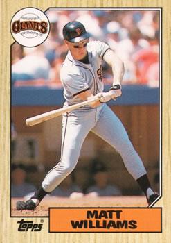 #129T Matt Williams  - San Francisco Giants - 1987 Topps Traded Baseball